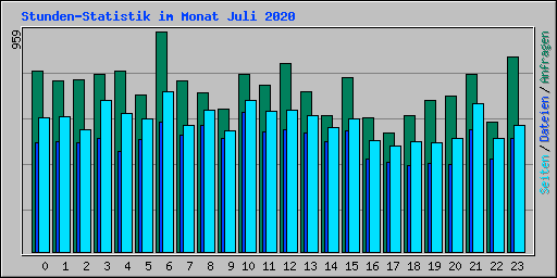 Stunden-Statistik im Monat Juli 2020