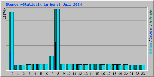 Stunden-Statistik im Monat Juli 2024