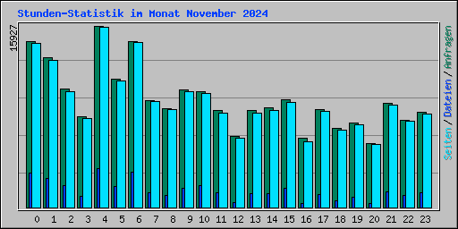 Stunden-Statistik im Monat November 2024