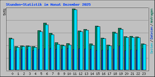 Stunden-Statistik im Monat Dezember 2025