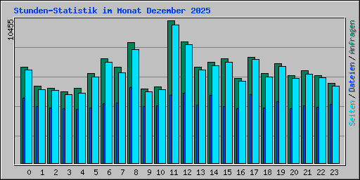 Stunden-Statistik im Monat Dezember 2025