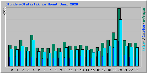 Stunden-Statistik im Monat Juni 2026